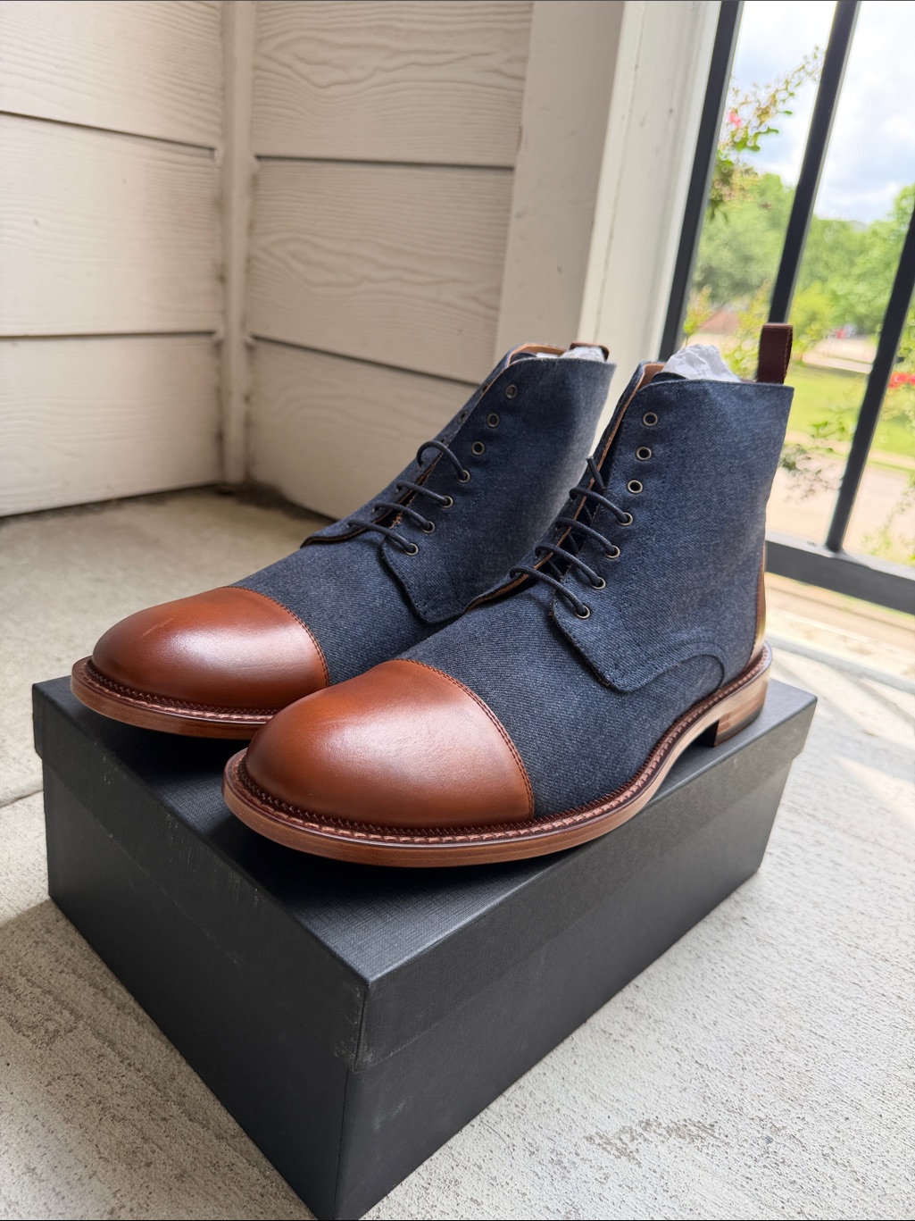 Taft Jack Boot In Navy- Size 13 Unworn